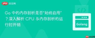 Go 中的内存剖析是否“始终启用”?深入解析 CPU 与内存剖析的运行时开销