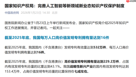 我国人工智能专利有效量居全球前列