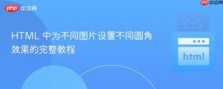 HTML 中为不同图片设置不同圆角效果的完整教程