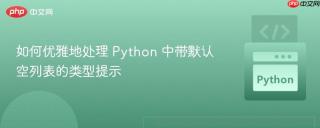 如何优雅地处理 Python 中带默认空列表的类型提示
