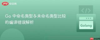 Go 中命名类型与未命名类型比较的编译错误解析