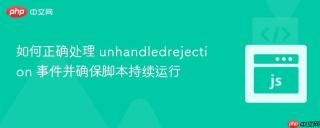 如何正确处理 unhandledrejection 事件并确保脚本持续运行