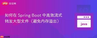 如何在 Spring Boot 中高效流式转发大型文件（避免内存溢出）