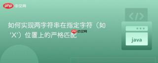 如何实现两字符串在指定字符(如 'X')位置上的严格匹配