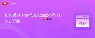如何通过下拉框动态加载不同 HTML 页面