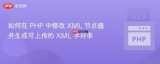 如何在 PHP 中修改 XML 节点值并生成可上传的 XML 字符串