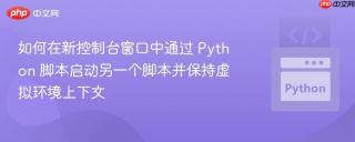 如何在新控制台窗口中通过 Python 脚本启动另一个脚本并保持虚拟环境上下文