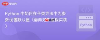 Python 中如何在子类方法中为参数设置默认值（面向对象编程实践）