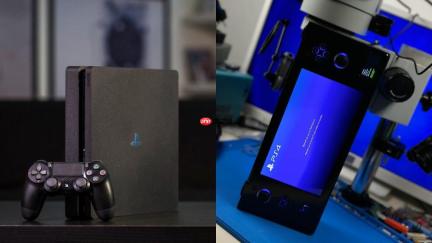 民间大神出手：PS4 Slim被改造成7英寸掌机