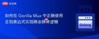 如何在 Gorilla Mux 中正确使用正则表达式实现路由排除逻辑
