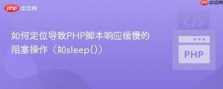如何定位导致PHP脚本响应缓慢的阻塞操作（如sleep()）