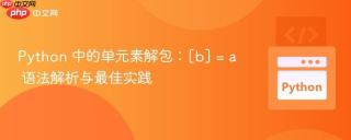 Python 中的单元素解包：[b] = a 语法解析与最佳实践