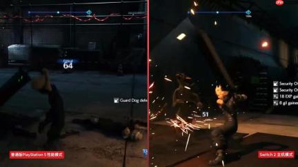 《最终幻想7：重制版》NS2与PS5版画面对比 看看差别！