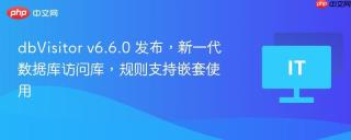 dbVisitor v6.6.0 发布，新一代数据库访问库，规则支持嵌套使用