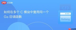 如何在多个 C 模块中复用同一个 Go 回调函数
