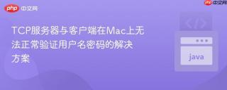 TCP服务器与客户端在Mac上无法正常验证用户名密码的解决方案