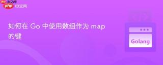 如何在 Go 中使用数组作为 map 的键