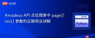 Amadeus API 点位搜索中 page[limit] 参数的正确用法详解