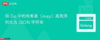 将 Go 中的哈希表（map）高效序列化为 JSON 字符串