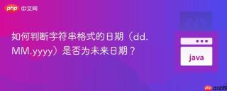 如何判断字符串格式的日期（dd.MM.yyyy）是否为未来日期？