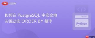 如何在 PostgreSQL 中安全地实现动态 ORDER BY 排序