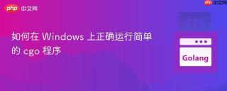 如何在 Windows 上正确运行简单的 cgo 程序