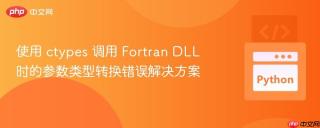 使用 ctypes 调用 Fortran DLL 时的参数类型转换错误解决方案