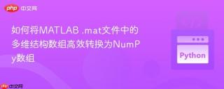 如何将MATLAB .mat文件中的多维结构数组高效转换为NumPy数组