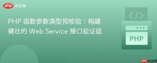 PHP 函数参数类型预校验：构建健壮的 Web Service 接口验证层