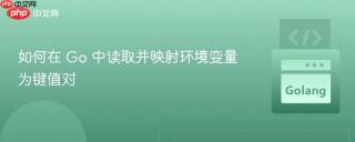 如何在 Go 中读取并映射环境变量为键值对