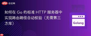 如何在 Go 的标准 HTTP 服务器中实现路由路径自动校验（无需第三方库）