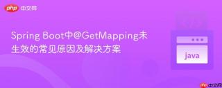 Spring Boot中@GetMapping未生效的常见原因及解决方案