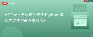 VSCode 无法识别任何 Python 模块的完整排查与修复指南