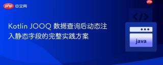 Kotlin JOOQ 数据查询后动态注入静态字段的完整实践方案