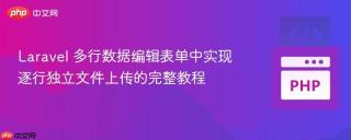 Laravel 多行数据编辑表单中实现逐行独立文件上传的完整教程