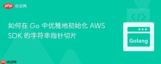 如何在 Go 中优雅地初始化 AWS SDK 的字符串指针切片
