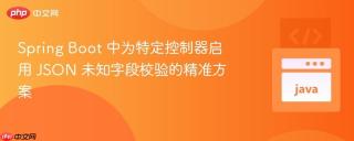 Spring Boot 中为特定控制器启用 JSON 未知字段校验的精准方案