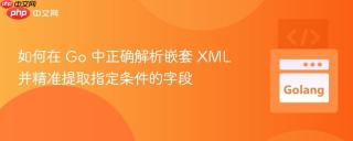 如何在 Go 中正确解析嵌套 XML 并精准提取指定条件的字段