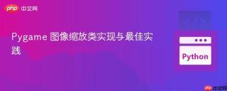 Pygame 图像缩放类实现与最佳实践

