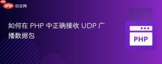 如何在 PHP 中正确接收 UDP 广播数据包