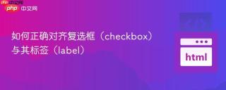 如何正确对齐复选框（checkbox）与其标签（label）