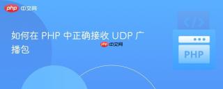 如何在 PHP 中正确接收 UDP 广播包