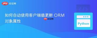 如何自动使用客户端值更新 ORM 对象属性