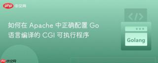 如何在 Apache 中正确配置 Go 语言编译的 CGI 可执行程序