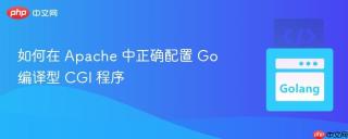 如何在 Apache 中正确配置 Go 编译型 CGI 程序