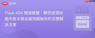 Flask 404 错误排查：静态资源加载失败与路由装饰器缺失的完整解决方案