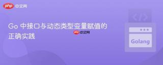 Go 中接口与动态类型变量赋值的正确实践