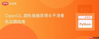OpenGL 颜色插值原理与平滑着色实践指南