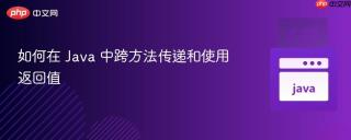 如何在 Java 中跨方法传递和使用返回值