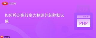 如何将对象转换为数组并剔除默认值